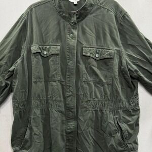 Womens Terra & Sky Army green light jacket